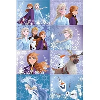 Autocollants 3D lenticulaires Disney Frozen 2, 16 carats