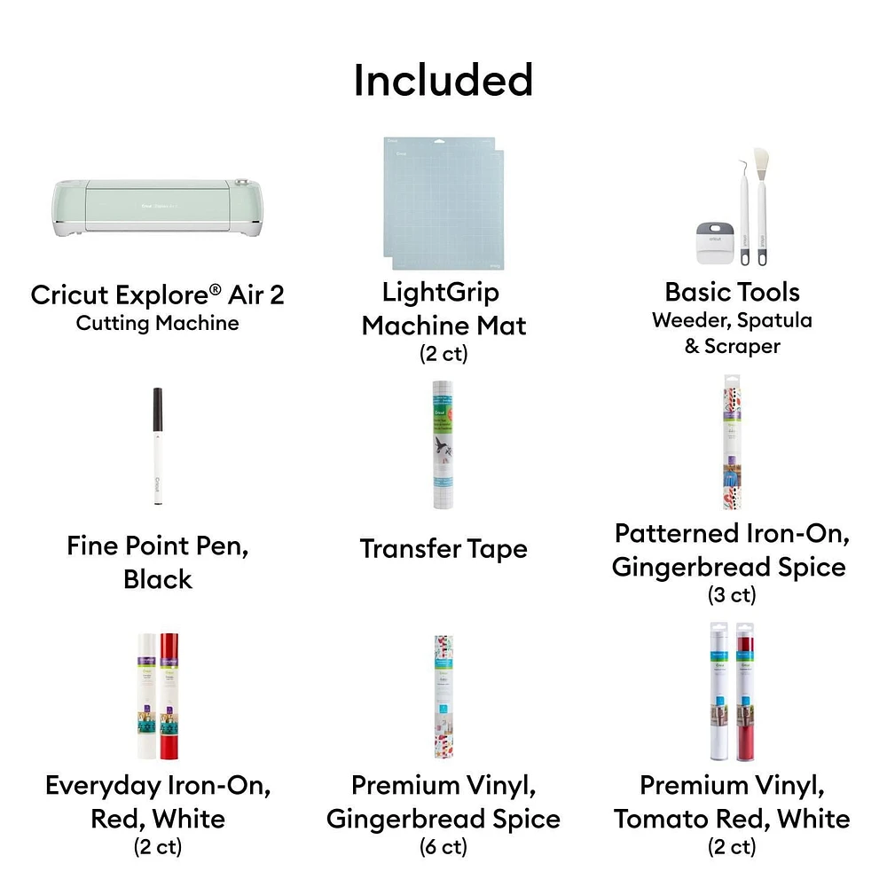 Cricut Explore Air® 2 in Mint + Starter Kit Explore Air® 2 in Mint + Starter Kit