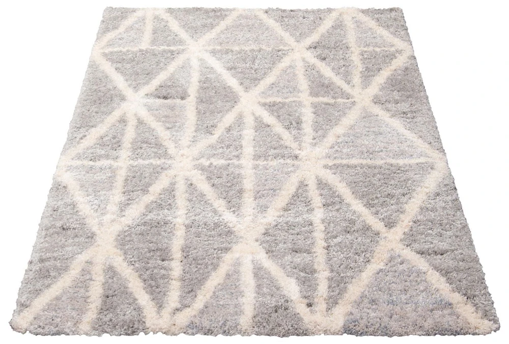 ECARPET Geometric Indoor Frieze Area Rug, Ultra Soft & Plush Lova Collection