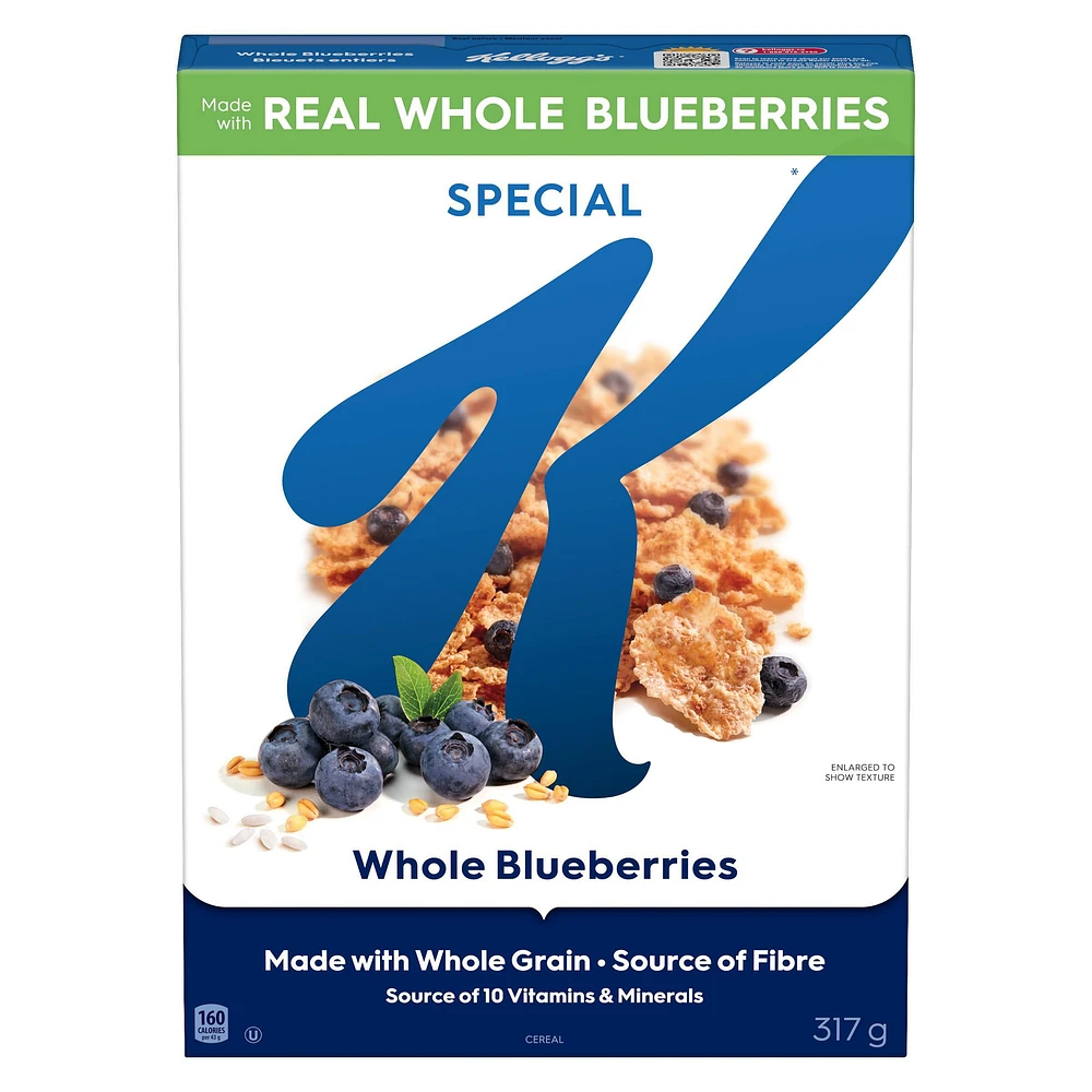 Kellogg's Special K Blueberry Cereal 317 g, Made with Whole Grains