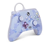 Manette câblée améliorée de PowerA pour Xbox Series X|S - Camo violet XboxX