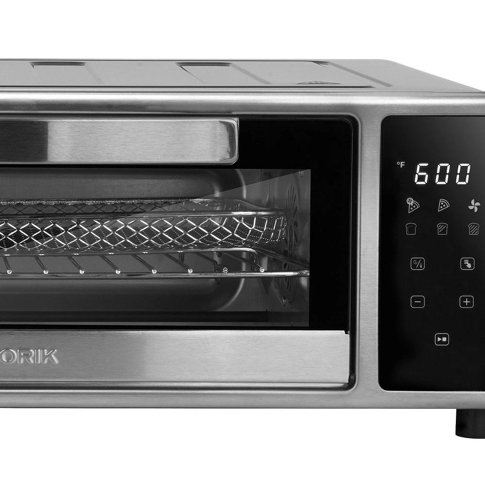 Kalorik MAXX High Heat 600°F Air Fryer and Pizza Oven with Pizza Stone, in Stainless Steel (AFKA600PZB43)