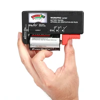 WorkPro Battery Tester, Test AA AAA C D 9V 1.5V