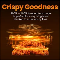 Chefman 2L (2 Qt) Compact Air Fryer w/ Digital Display and Shake Reminder - Grey, New