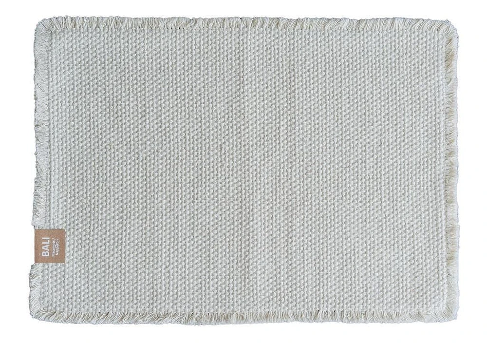 Fabstyles Napperons Bali 100 % coton – Lot de 4 | Sets de table lourds lavables en machine pour les tables de salle à manger, de cuisine et d'extérieur
