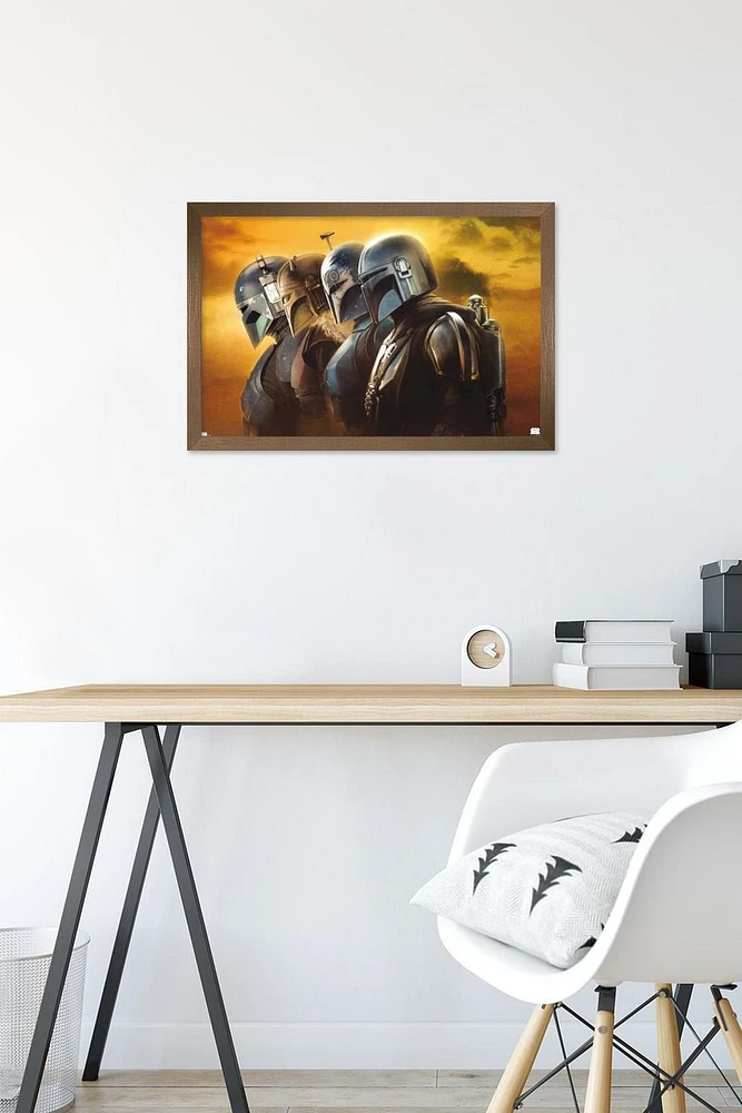 Star Wars: The Mandalorian Season 3 - Helmets Wall Poster, 22.375" x 34"