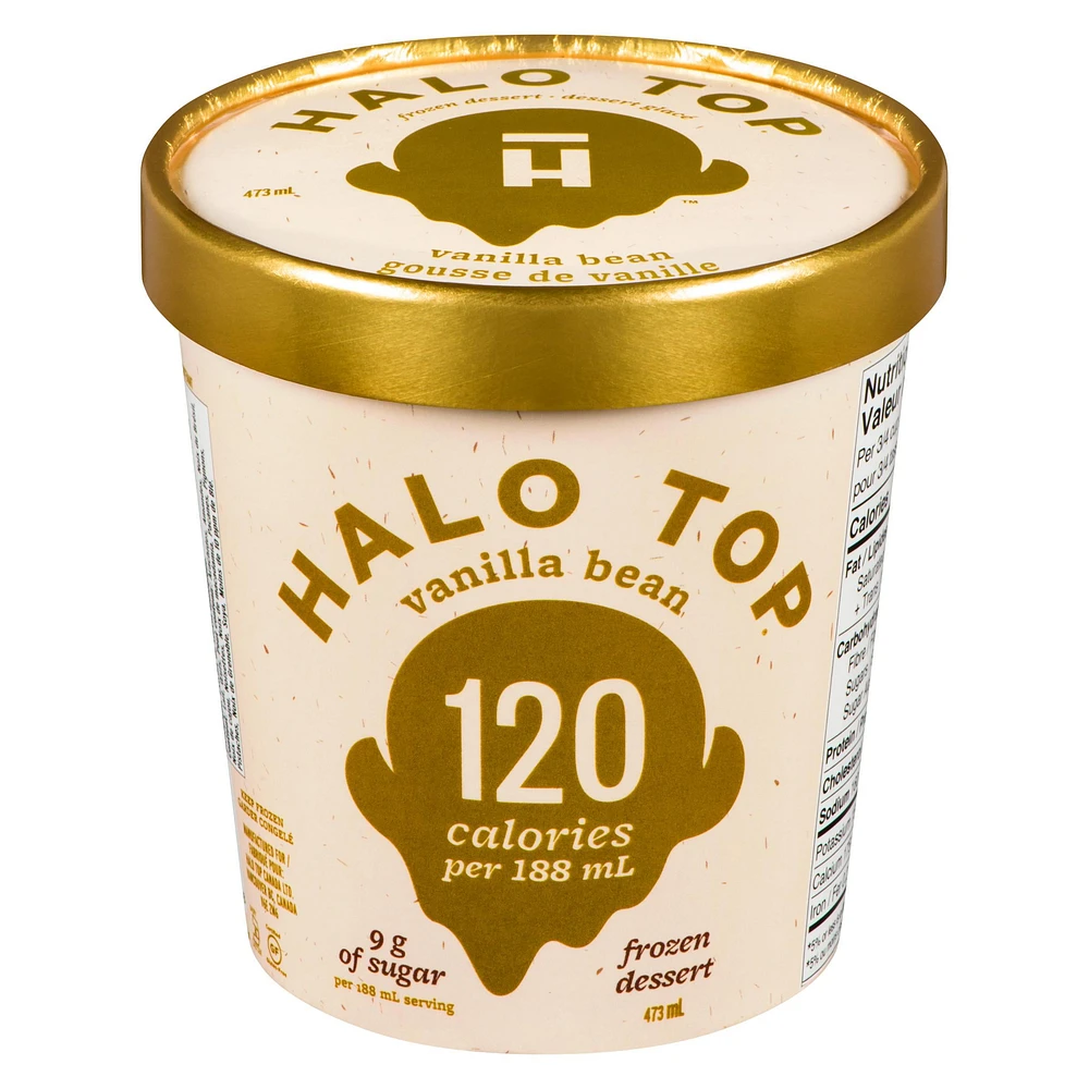 Dessert glacé Halo Top gousse de vanille