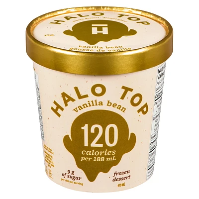 Dessert glacé Halo Top gousse de vanille