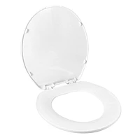 Clorox Siège de toilette rond biseauté en plastique antimicrobien Protection antimicrobienne