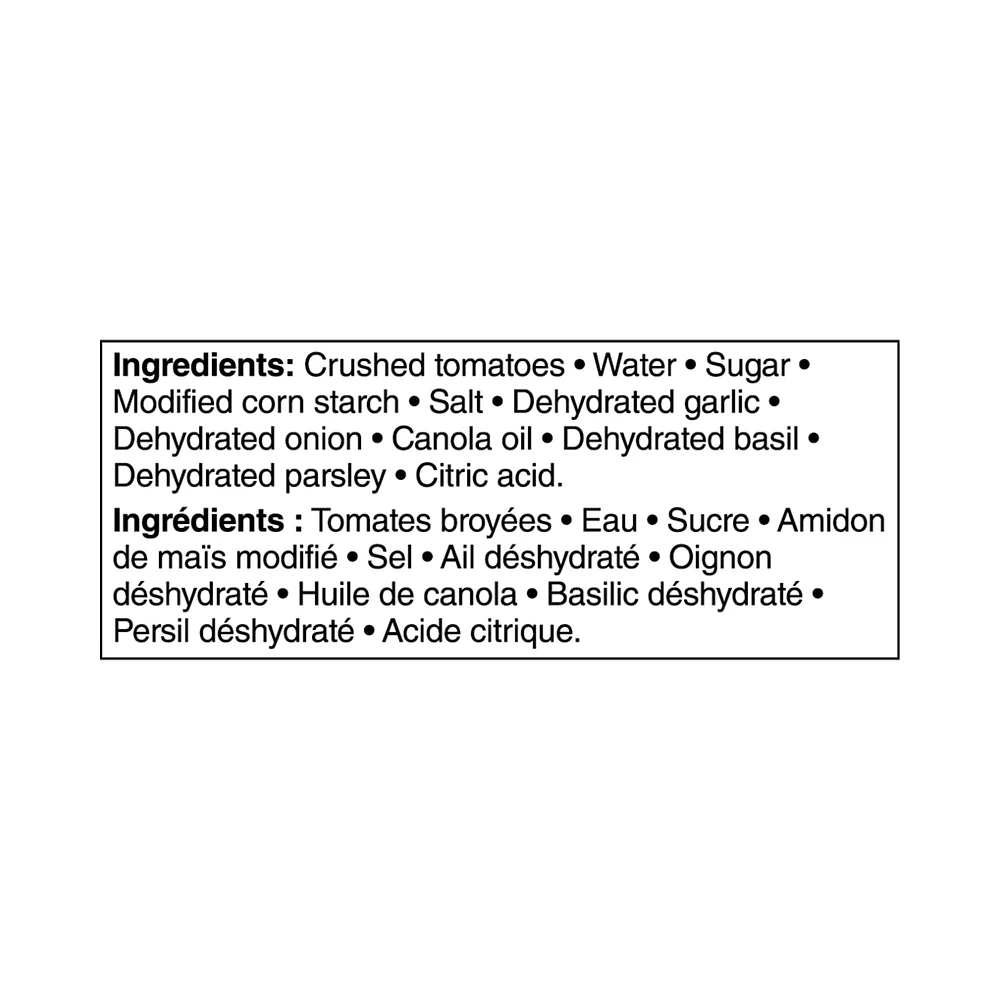 Great Value Garlic & Herb Pasta Sauce, 680 mL
