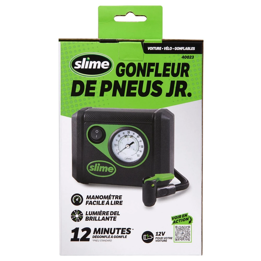 Slime 12V Tire Inflator Jr, 12 minutes