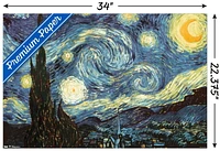 The Starry Night by Vincent van Gogh Wall Poster, 22.375" x 34"