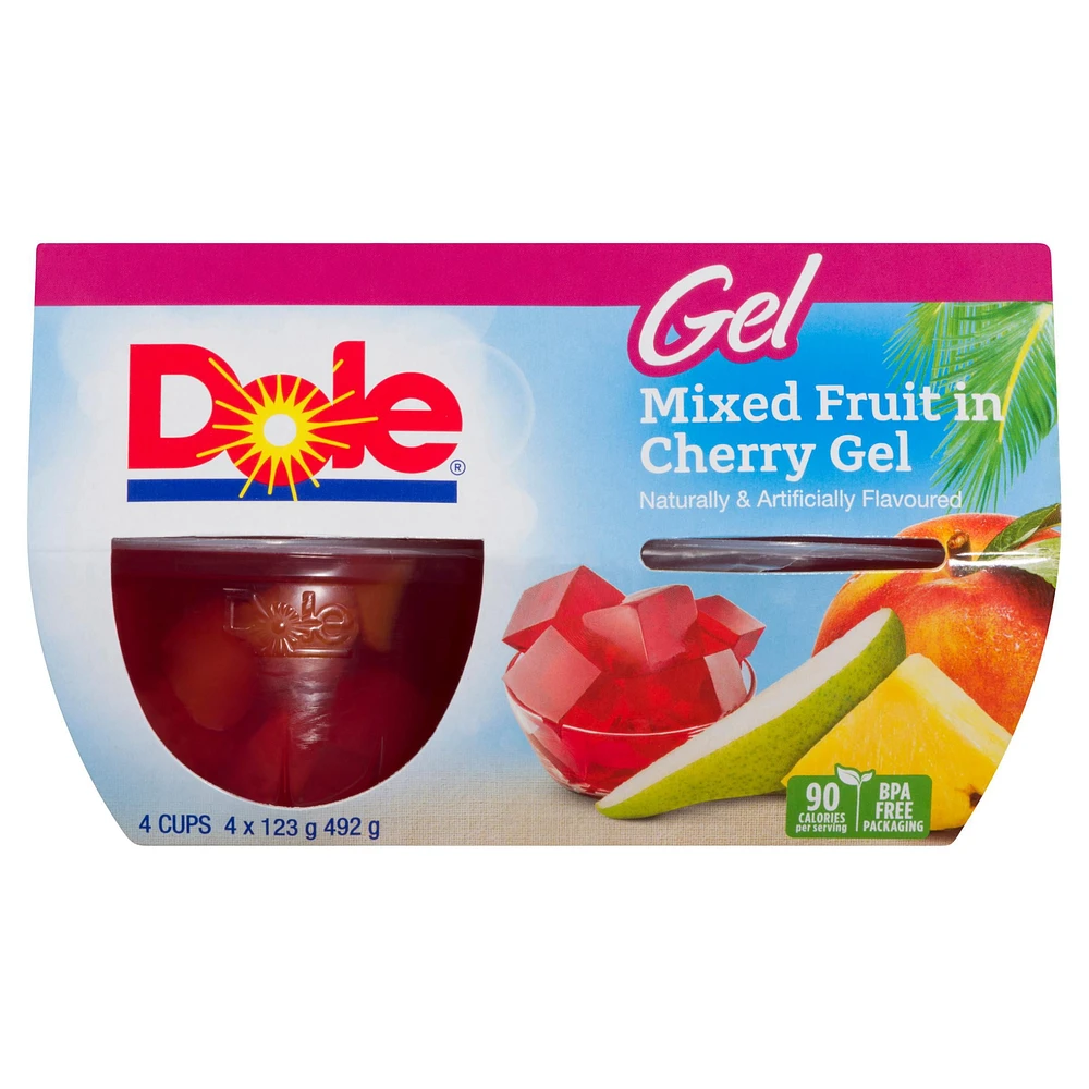 Dole Mixed Fruit in Cherry Gel, 4 Cups, 492 g