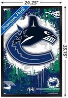 NHL Vancouver Canucks - Maximalist Logo 23 Wall Poster, 22.375" x 34"