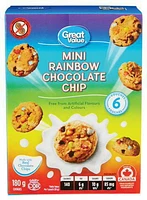 Mini Rainbow Chocolate Chip Cookies, 180 g