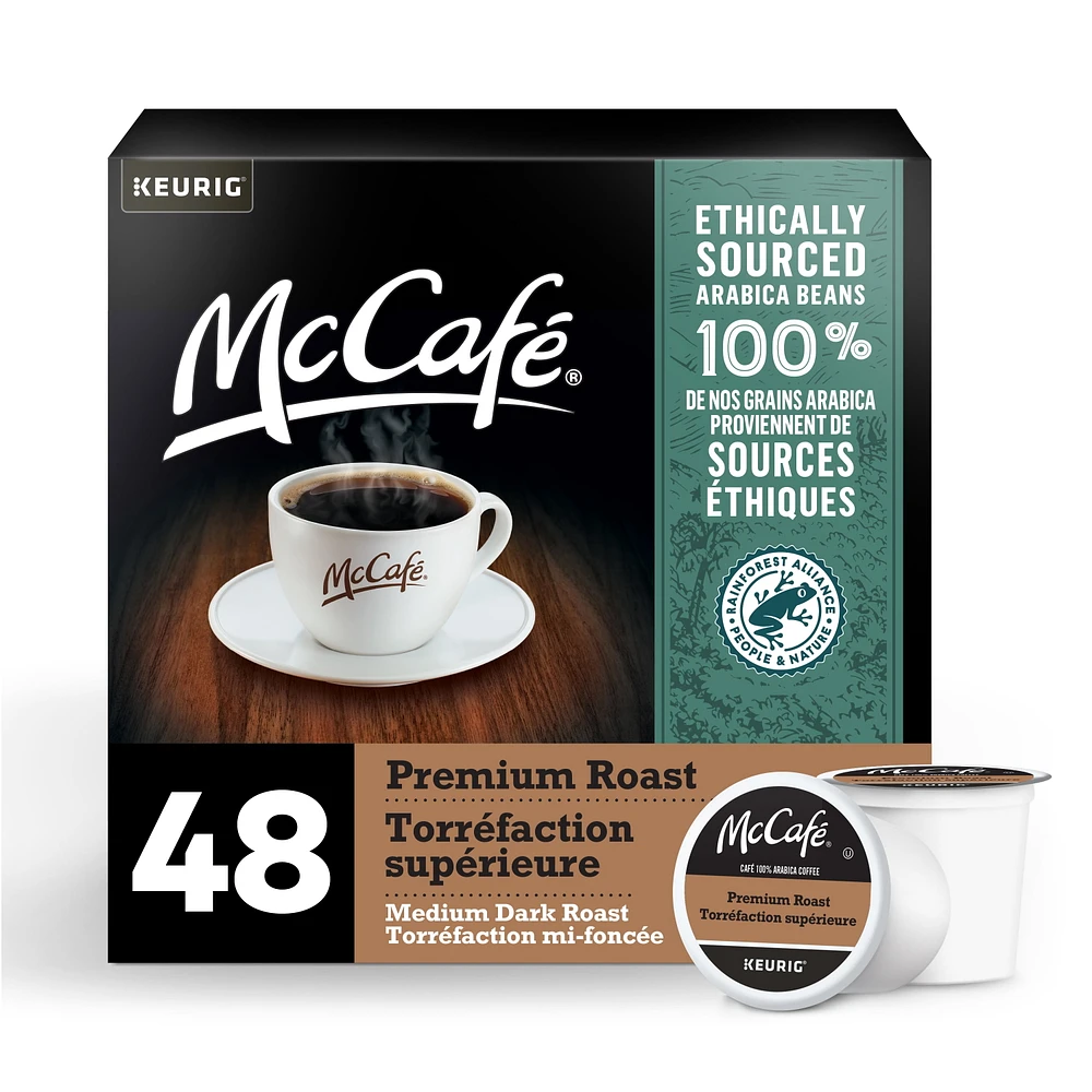 McCafé Premium Medium Dark Roast, K-Cup Coffee Pods, 48 count