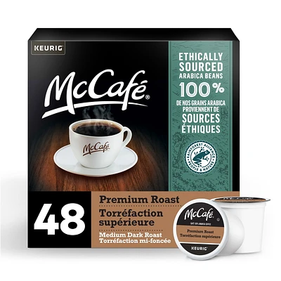 McCafé Premium Medium Dark Roast, K-Cup Coffee Pods, 48 count