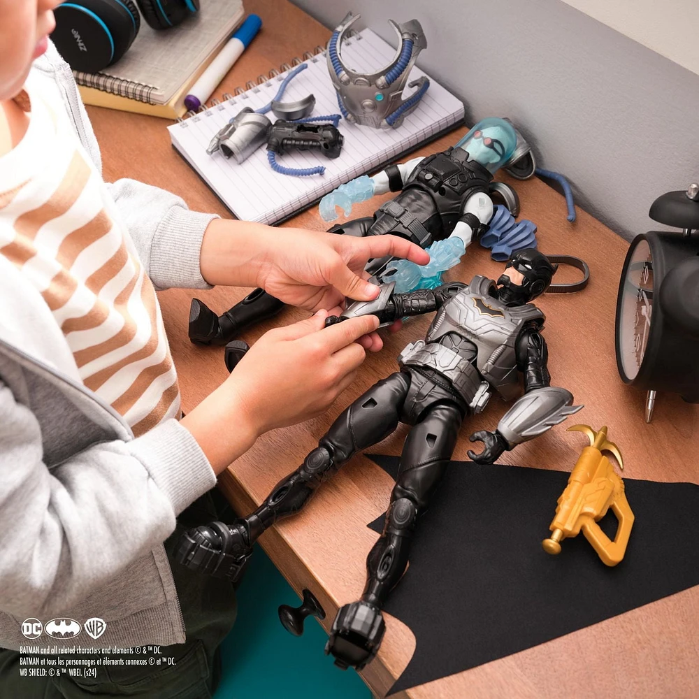 Batman Adventures,Coffret Combat Batman Vs. Mr. Freeze avec figurines articulées, jouets pour garçons à partir de 3 ans DC Comics Figurines