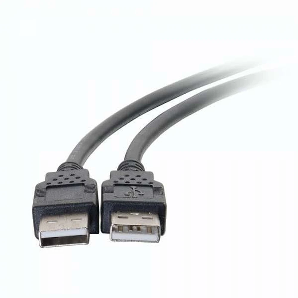 C2G 2m USB 2.0 A Male to A Male Cable - Black (6.6ft)