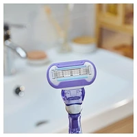 Rasoir Gillette Venus Doux Somptueux Twist pour femmes, manche de rasoir et de rechange