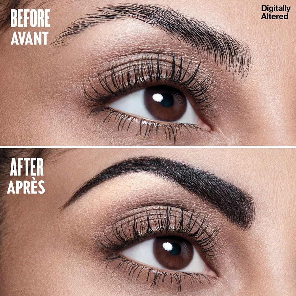 COVERGIRL Crayon à sourcils Easy Breezy Brow Fill + Define, taille-crayon inclus, formule longue durée, très pigmentée et facile à estomper, 100% Sans Cruauté Taille-crayon inclus
