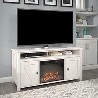 Console TV Farmington avec foyer électrique pour téléviseurs jusqu'à 60 po