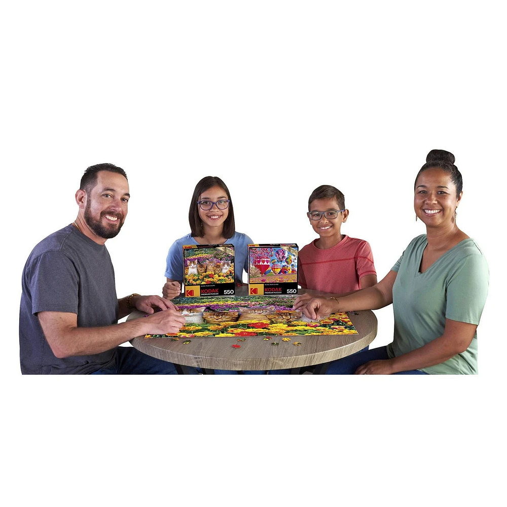Kodak 550 Piece Jigsaw Puzzle - Cute Kittens in the Grass, Kodak Prem 550PC Puzzle