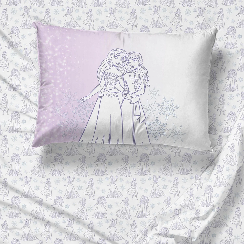 Frozen 'Winter Frost Adventures' Kids 3-Piece Twin Sheet Set, 100% Polyester