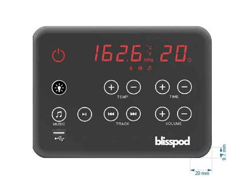 Sauna infrarouge lointain Blisspod pour 4 à 5 personnes, pruche de qualité supérieure, faible EMF, 12 radiateurs, coin, spacieux.