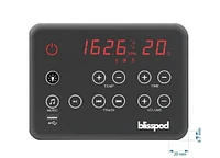 Sauna infrarouge lointain Blisspod pour 4 à 5 personnes, pruche de qualité supérieure, faible EMF, 12 radiateurs, coin, spacieux.