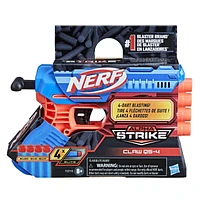 Nerf Alpha Strike, blaster Claw QS-4, inclut 4 fléchettes en mousse Nerf Elite officielles, facile à utiliser À partir de 8 ans