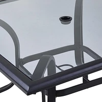 Ensemble table et chaises Montclair Mainstays Plateau en verre trempé