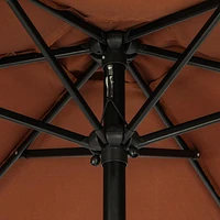 Parasol de marché hexagonal Bistro 7.5 pieds - Polyester