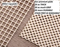 Rug Branch Rug Pad Collection Premium Standard Soft PVC Non-Slip Rug Pads
