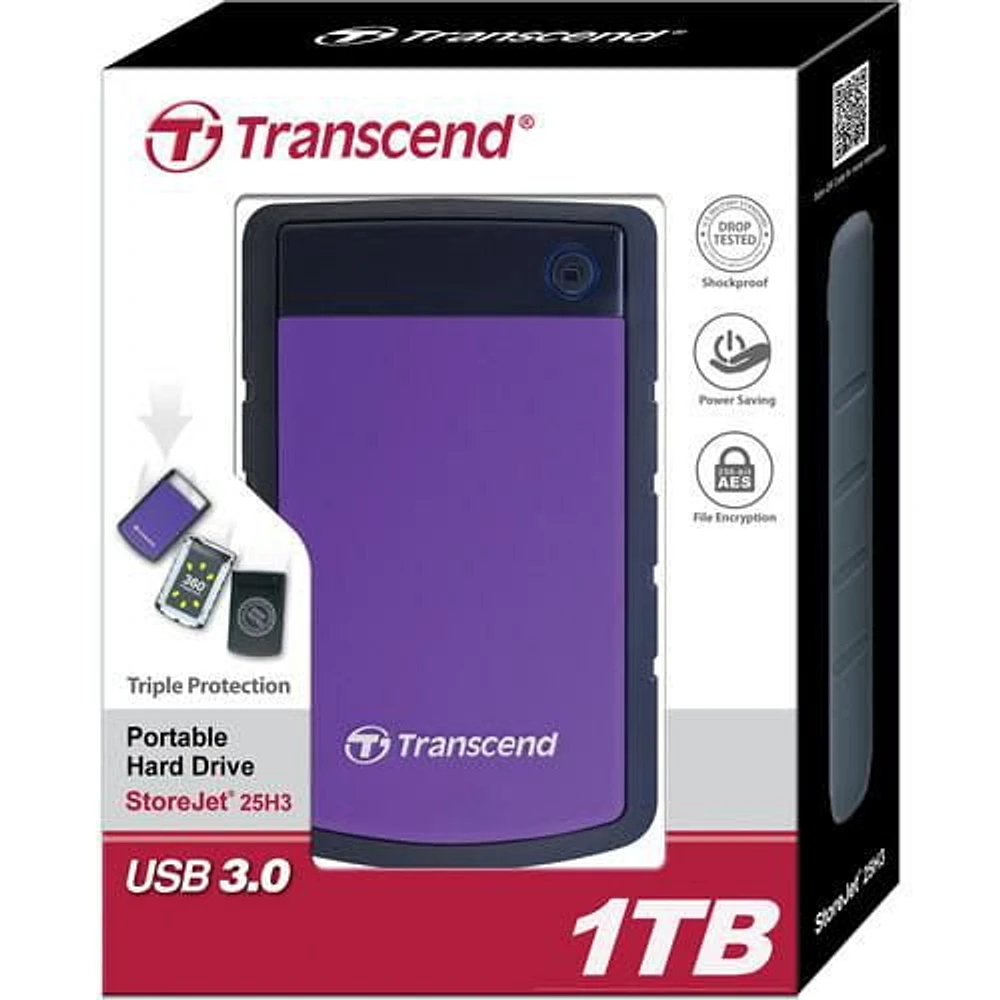 Transcend Military Drop Tested 1TB USB 3.0 External Hard Drive