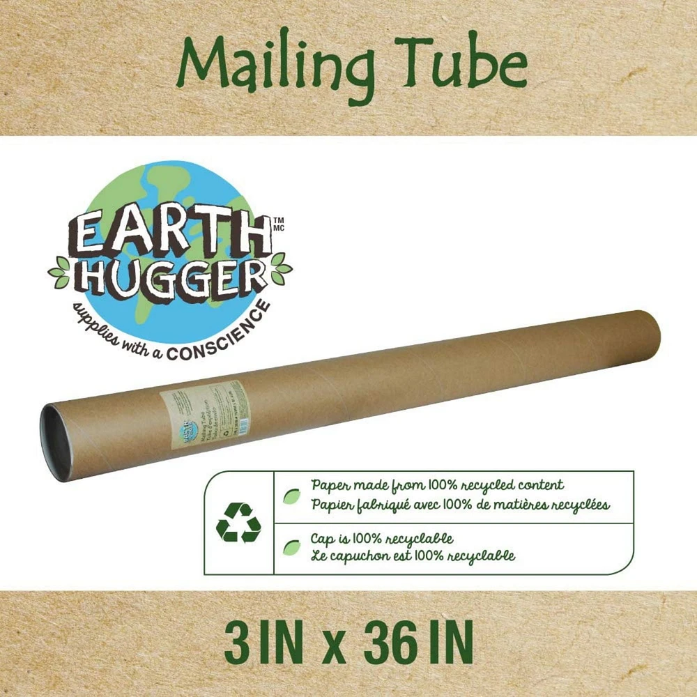Tube d'expédition Earth Hugger 3 x 36 pouces, paquet de 12
