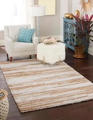 ECARPET Sirius 8'0" x 10'0" Contemporary/Modern, Plush & Shags Area Rug for Living Room, Bedroom, Dining Room, Entrance, Hallway and More.