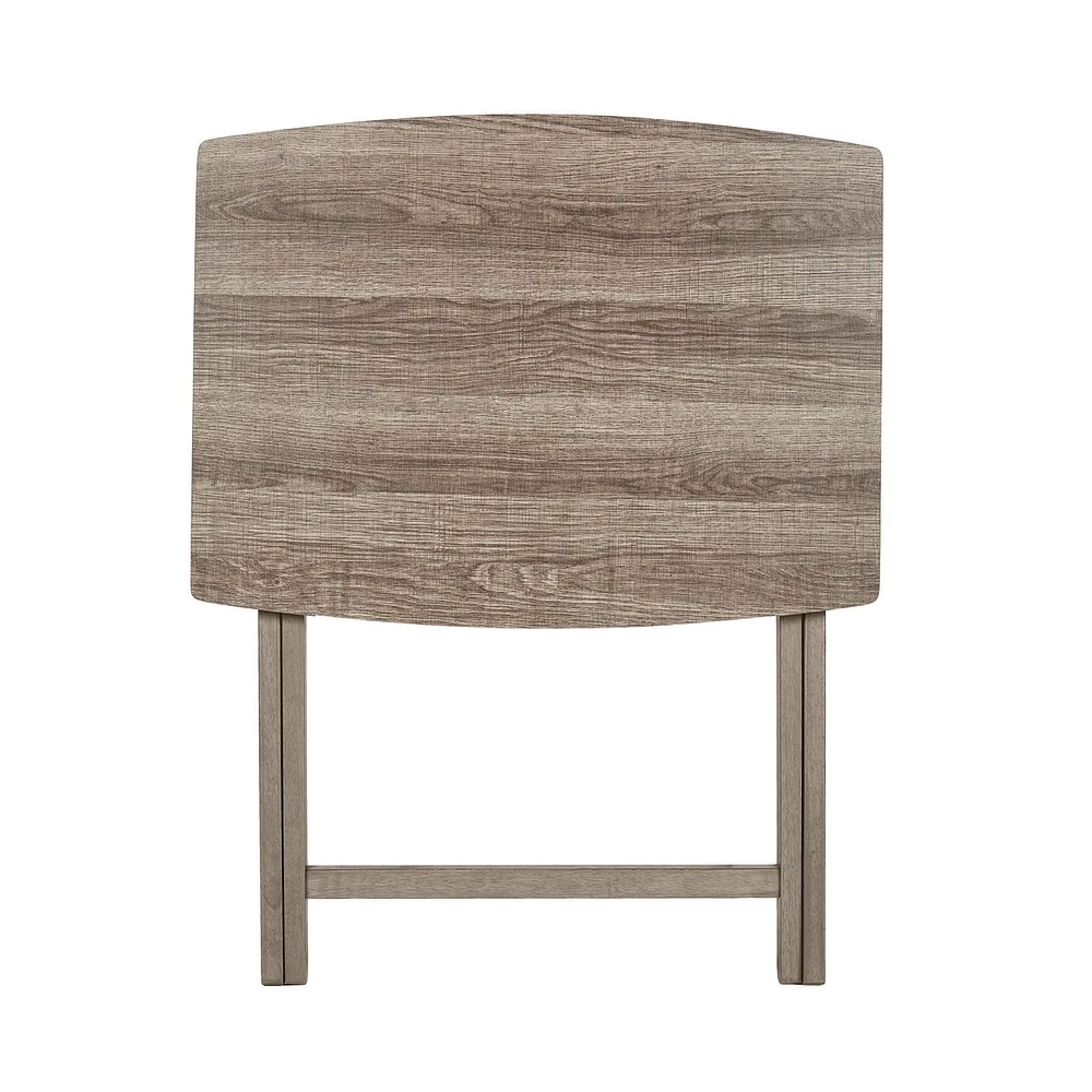 Mainstays Table-plateau très grand format Gris rustique Plateaux TV pliable