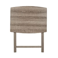 Mainstays Table-plateau très grand format Gris rustique Plateaux TV pliable