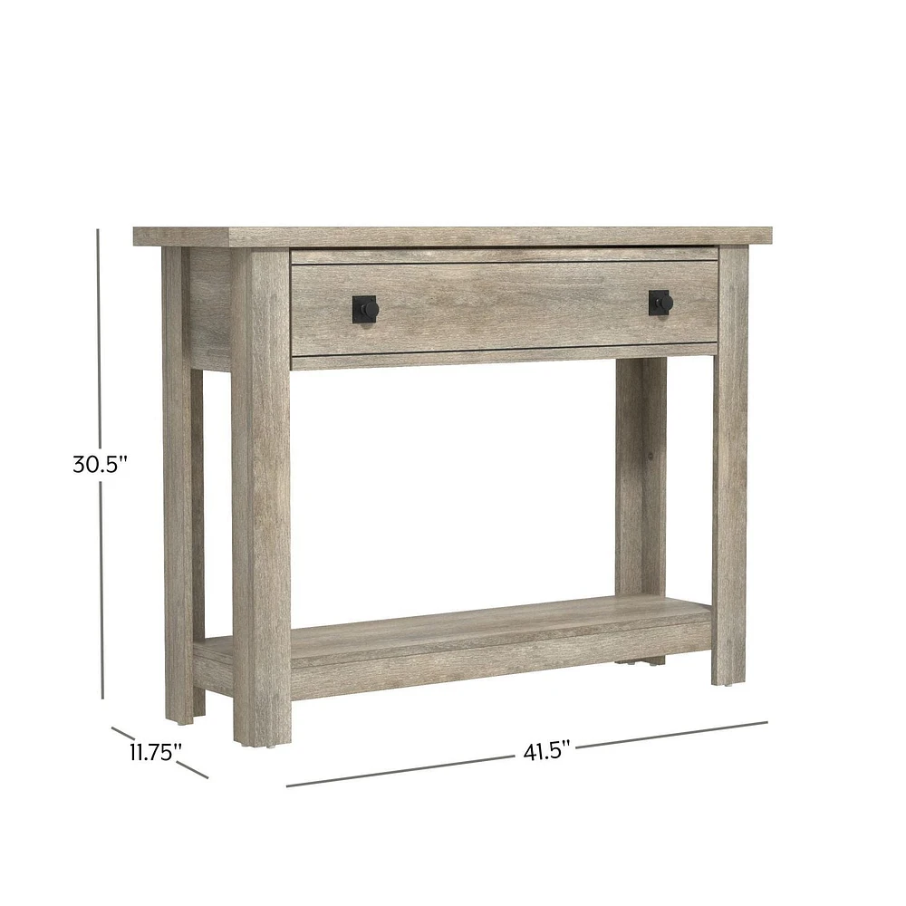 Hillsdale Coover Table console en bois avec 1 tiroir