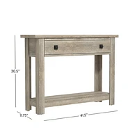 Hillsdale Coover Table console en bois avec 1 tiroir