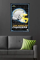 NFL Los Angeles Chargers - Neon Helmet 23 Wall Poster, 22.375" x 34"