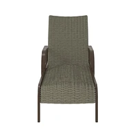 COSCO Outdoor Living, SmartWick, Patio Chaise Lounge, Dark Brown