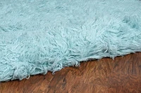 New Flokati 1400gr 8' x 10' Area Rug, Pastel Blue
