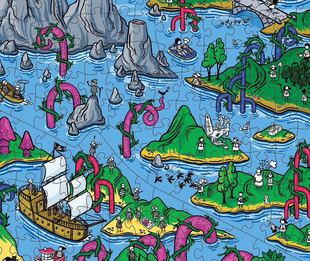 The Happy Isles 1000 Piece Jigsaw Puzzle from The Magic Puzzle Company Series Two
