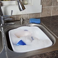 Plat à vaisselle de Sterilite de 11,4 litres en blanc 11,4 liters