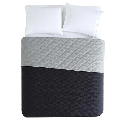 Courtepointe en microfibre Pinsonic Mainstays, réversible Tailles: 2 Places/Grand