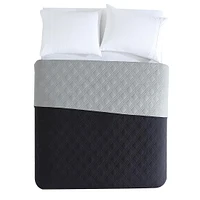 Courtepointe en microfibre Pinsonic Mainstays, réversible Tailles: 2 Places/Grand