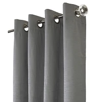 Liama pair de rideaux à oeillets 100% opaques par Thermaplus - 52 po x 108 po, gris