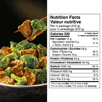 P.F. Chang’s HOME MENU™ Broccoli & Beef - Frozen and Ready in Minutes - No Artificial Flavours, Colours, or Preservatives - Restaurant-Inspired Flavours at Home - 624G Meals, Beef & Broccoli